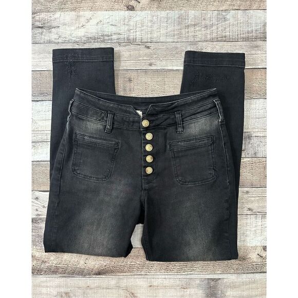 Anthropologie Pilcro Ultra High-Rise Slim Utility Jeans | Size 26 - Picture 2 of 9